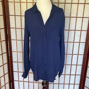 Anthropologie Ro & De Navy Button Down